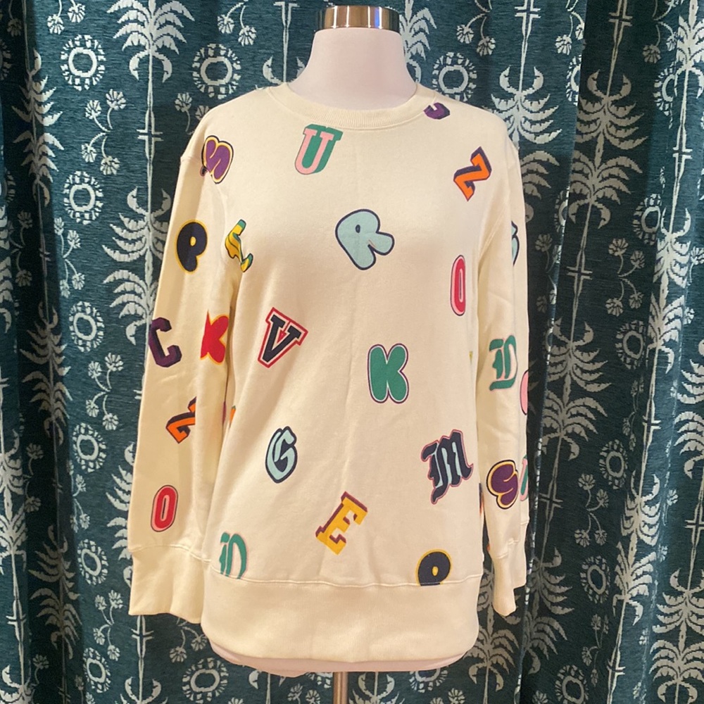 Alphabet Print Crewneck Sweatshirt -
Rowing Blazers × Target  NWT XS - Picture 13 of 16